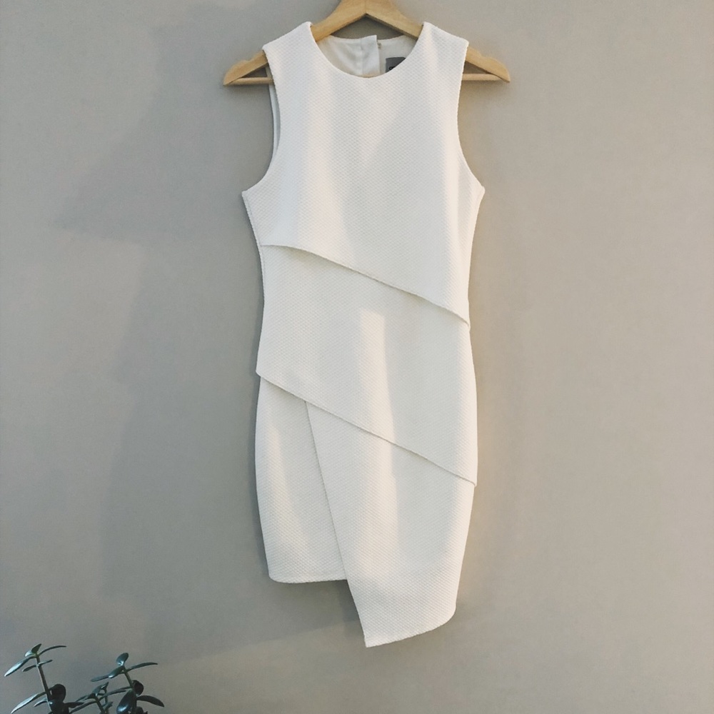 White ASOS bodycon dress M